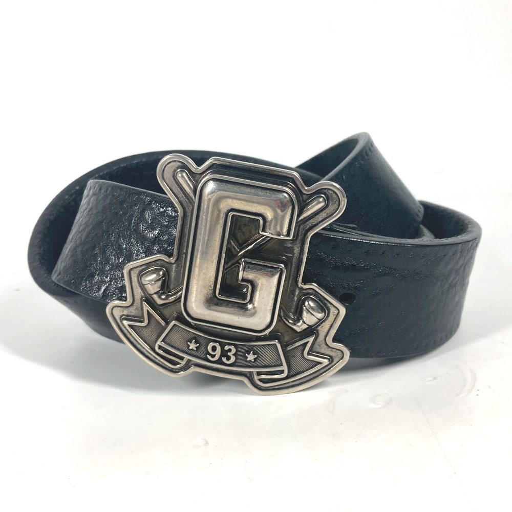 グッチ GUCCI Gロゴ バックル 223896 ズボン用ベルト ベルト レザー ブラック