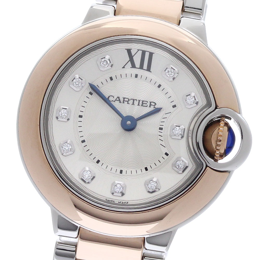 ☆美品 カルティエ バロンブルーSM W3BB0005 レディース 【中古】