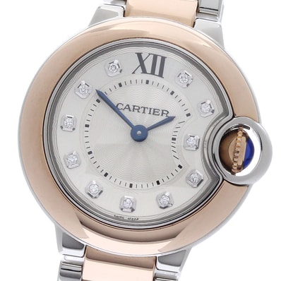 ☆美品 カルティエ バロンブルーSM W3BB0005 レディース 【中古】