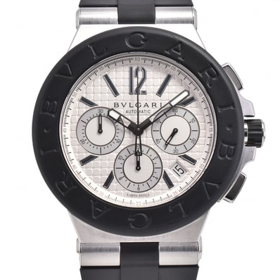 ブルガリ BVLGARI DG42SVCH ディアゴノ クロノグラフ デイト 自動巻き メンズ 美品 O#145958