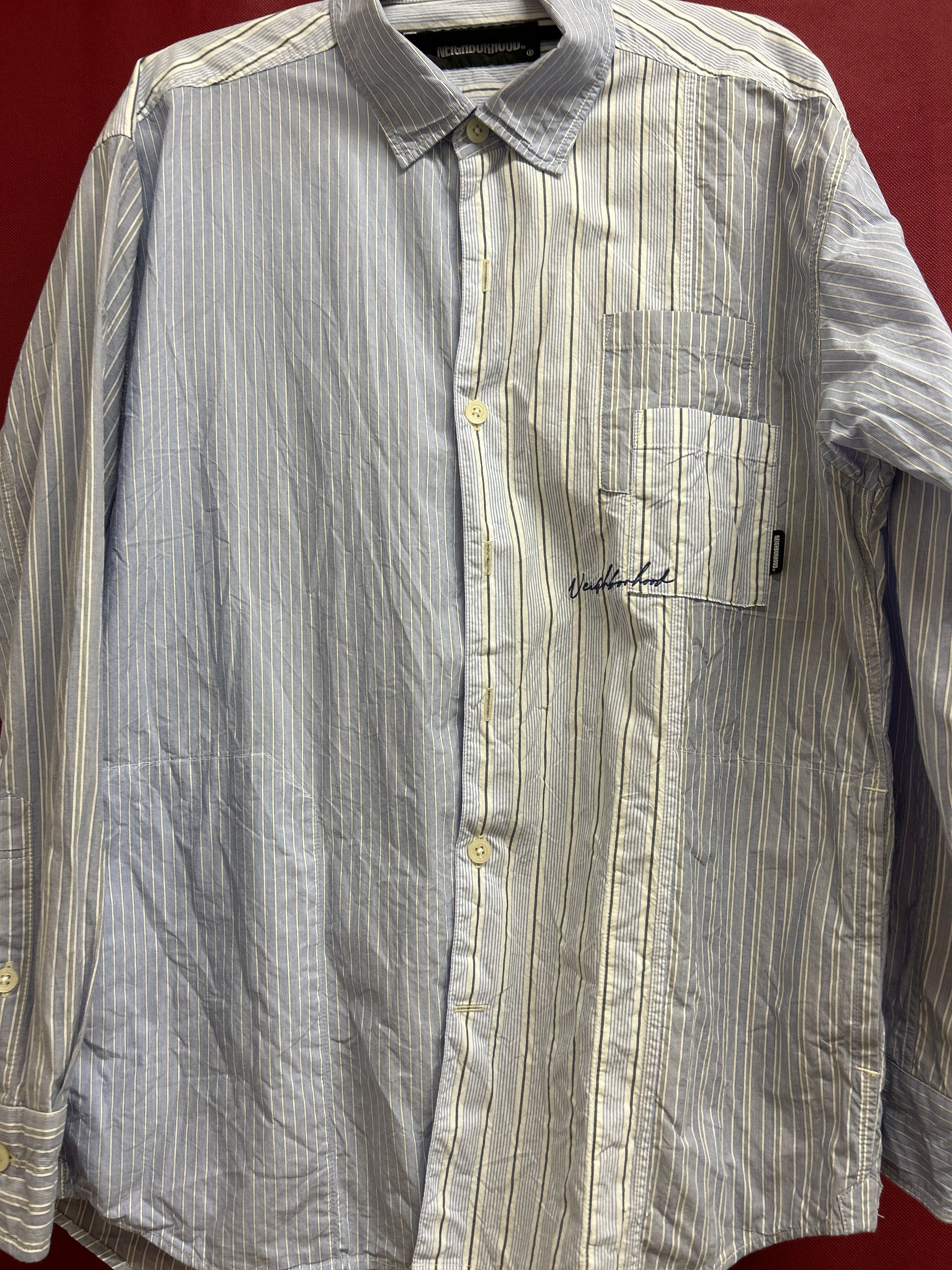 NEIGHBORHOOD CUT SP / C-SHIRT . LS "Blue"