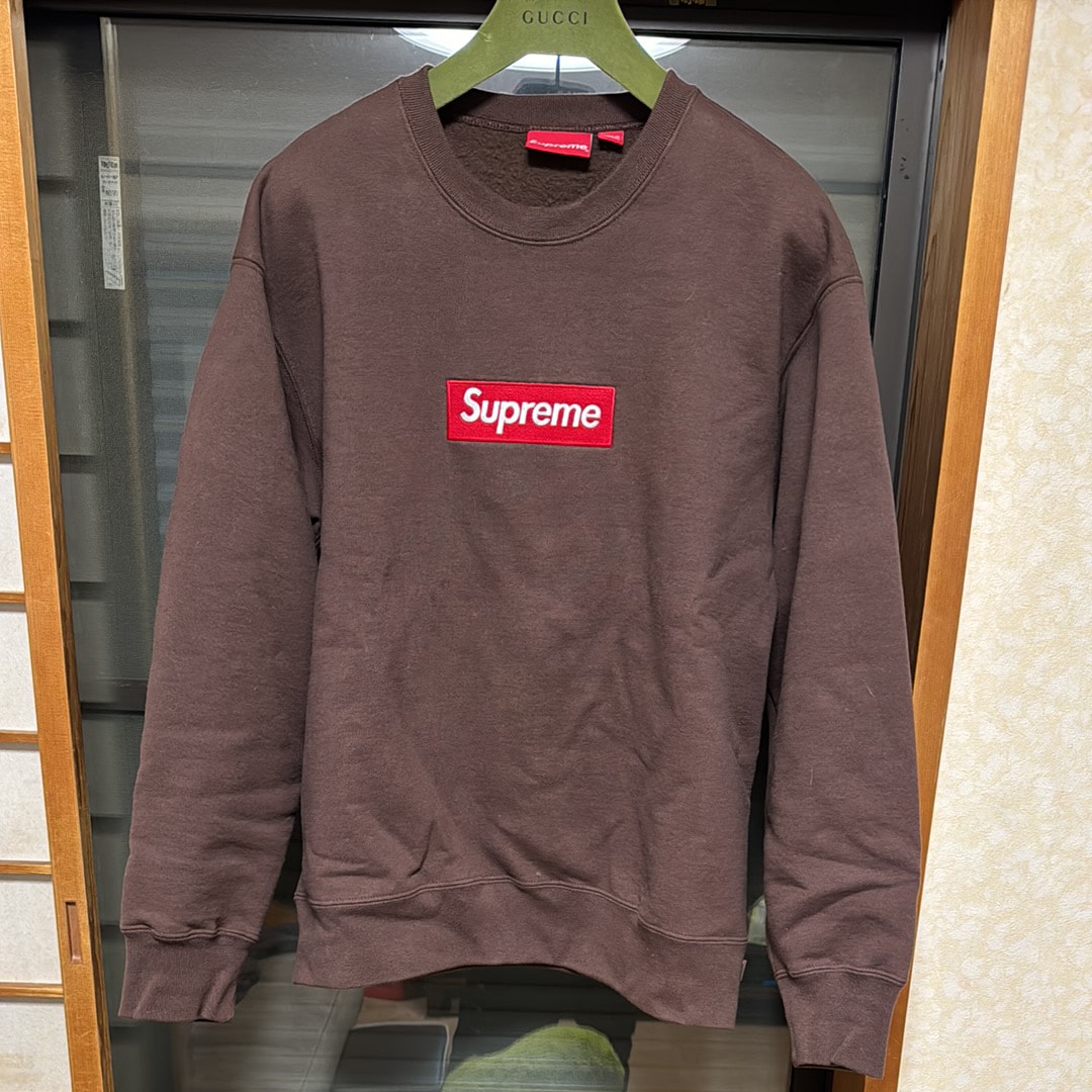 Supreme Box Logo Crewneck "Brown" (22FW)