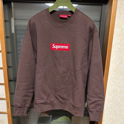 Supreme Box Logo Crewneck "Brown" (22FW)