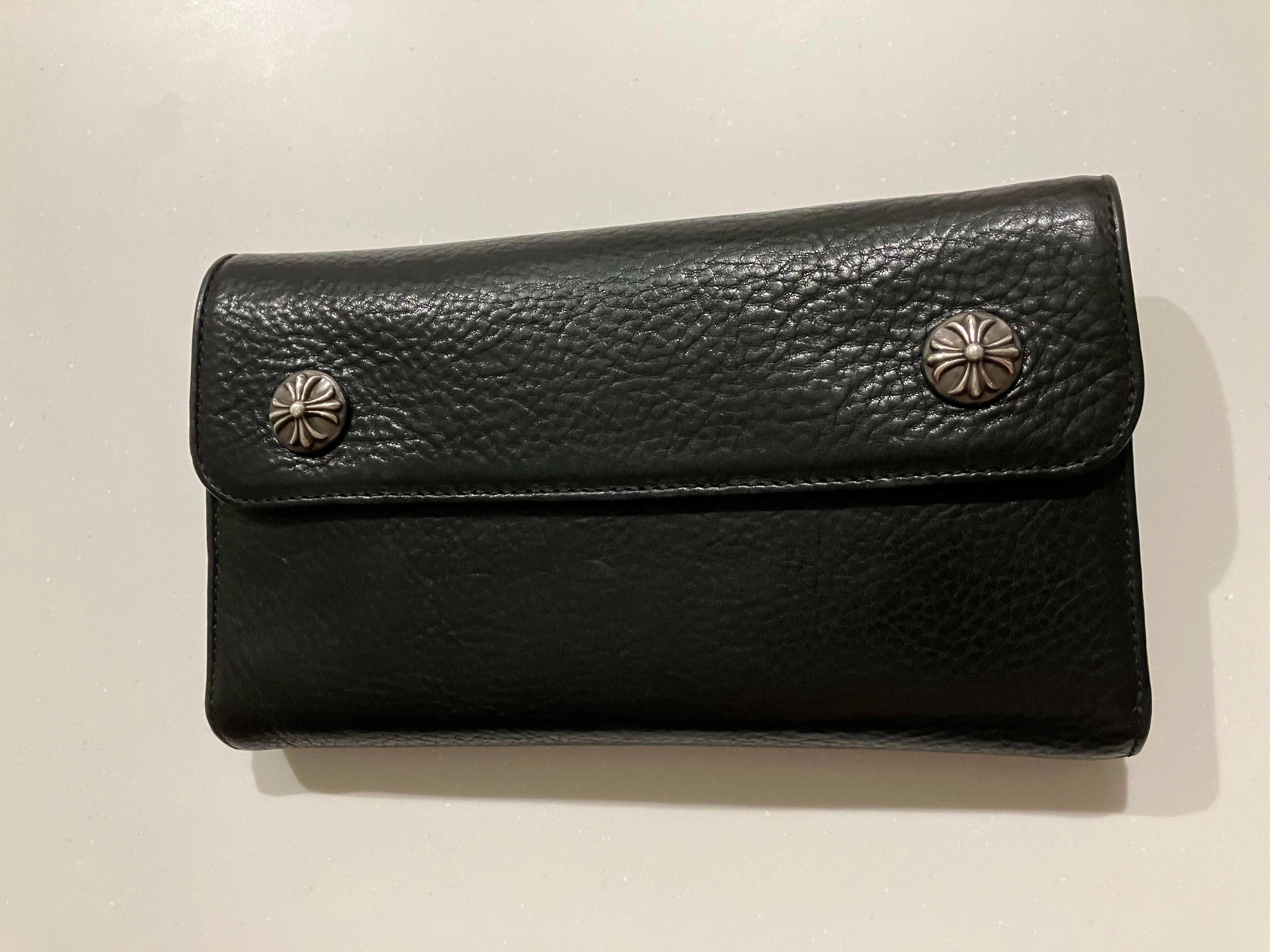Chrome Hearts Wave Wallet Leather "Black"