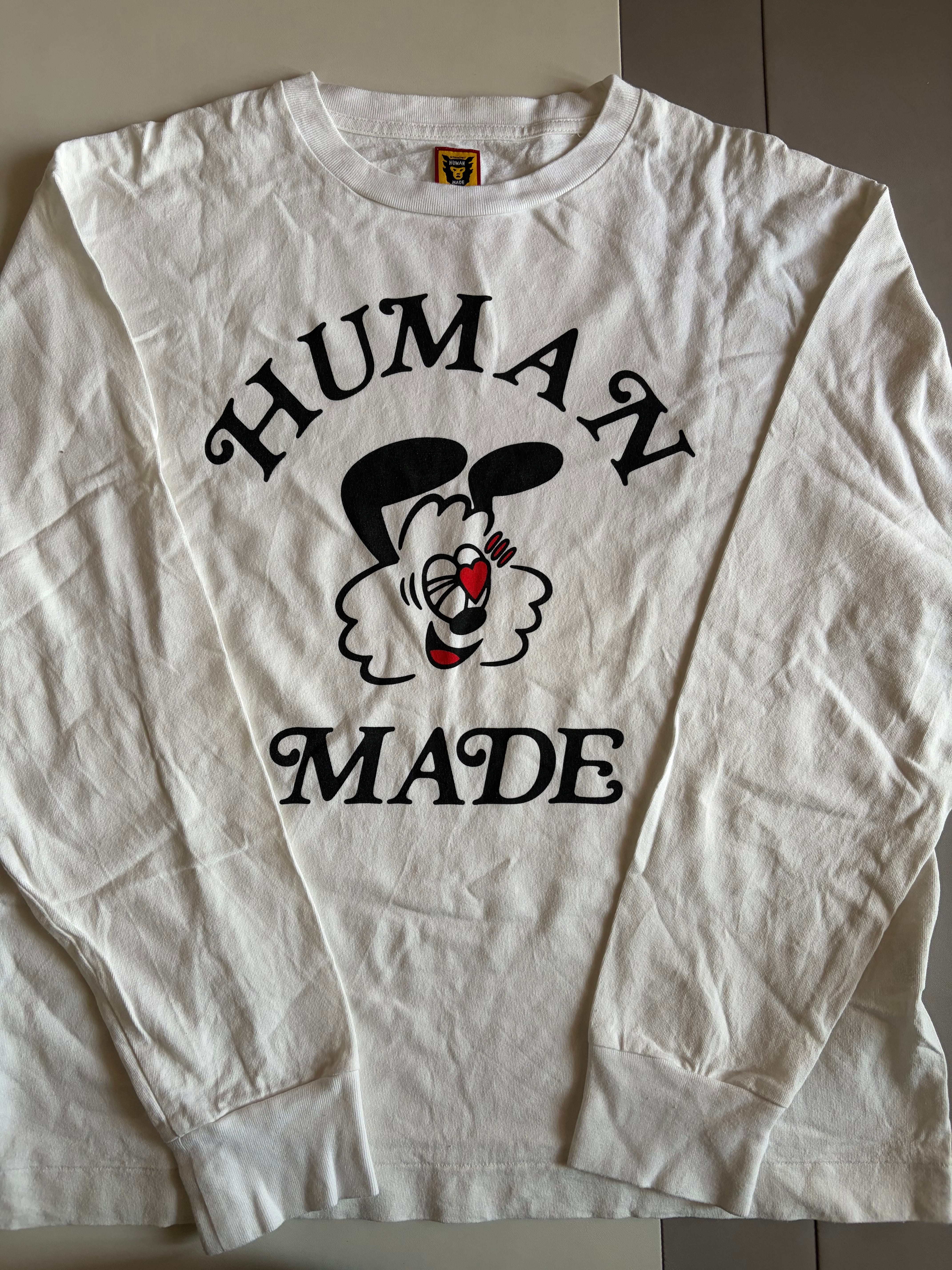 HUMAN MADE GDC Valentine's Day L/S T-Shirt "White" / VERDY