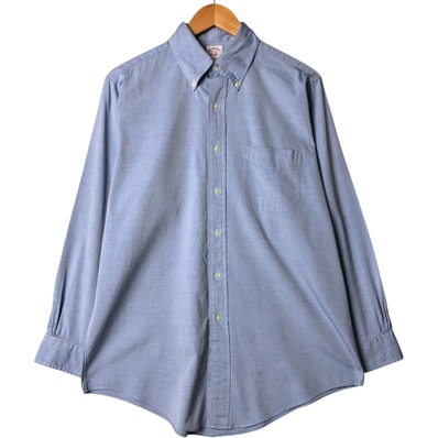 古着 ブルックスブラザーズ Brooks Brothers Est.1818 長袖 ボタンダウンシャツ メンズM相当/eaa575392