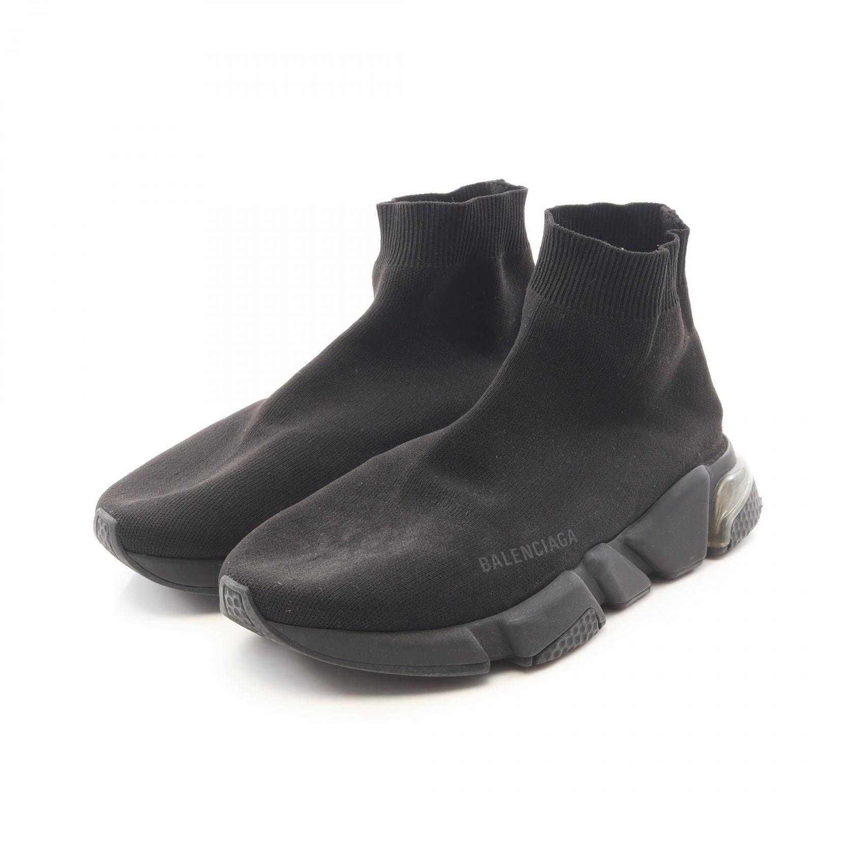 バレンシアガ BALENCIAGA SPEED TRAINER スピードトレーナー スニーカー 靴 ファブリック メンズ ブラック系 【中古】