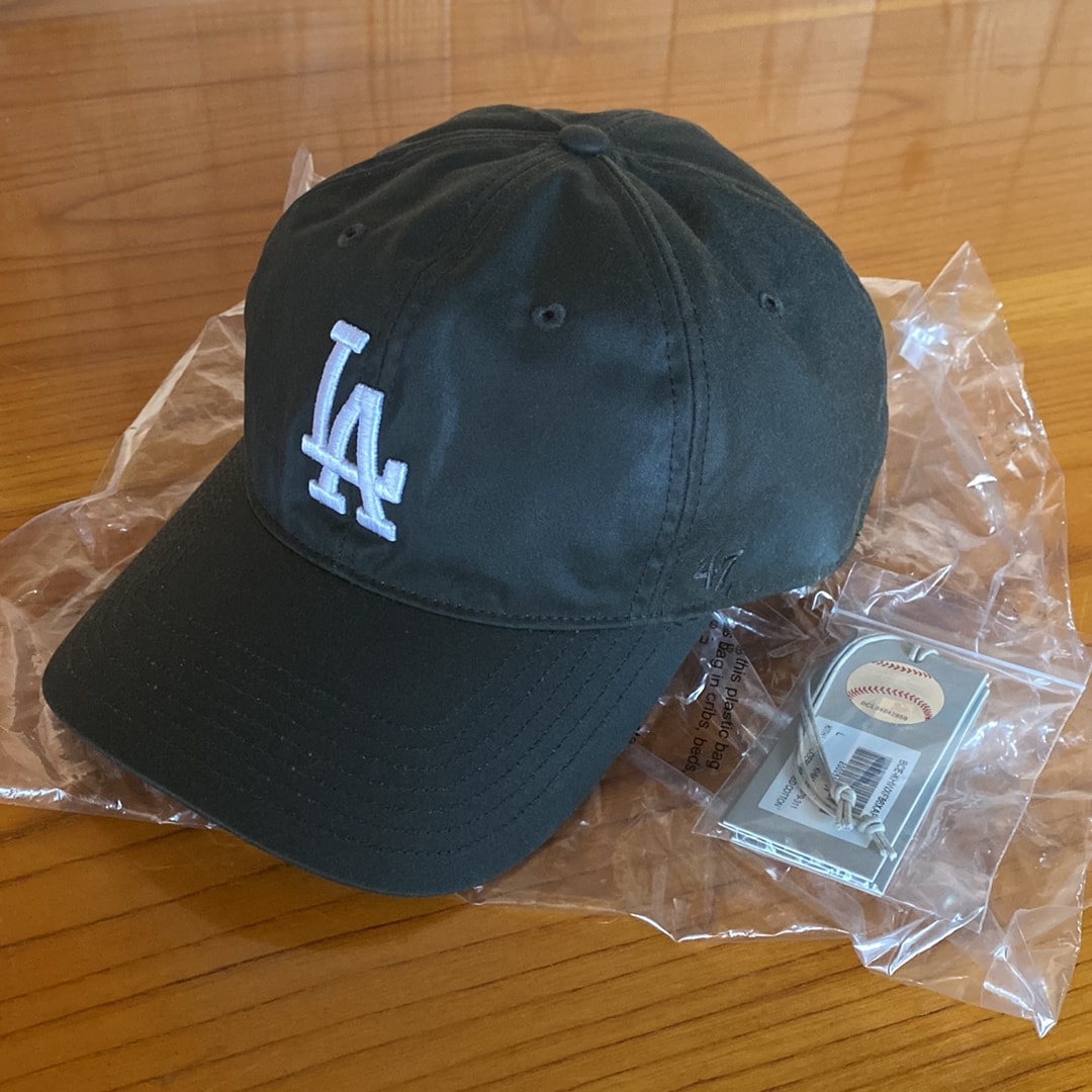 Kith x '47 for the Los Angeles Dodgers Waxed Cotton Franchise LS Cap "Cypress"