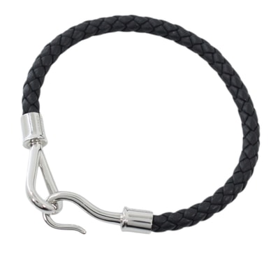 【新品同様】エルメス ジャンボH ブレスレット 黒 ブラック シルバー金具 スイフトレザー レディース メンズ HERMES ブランド 定番 人気 プレゼント ギフト ファッションアイテム アクセサリー オシャレ