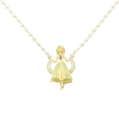 トモヤス 合成ルビー ネックレス 0.03CT