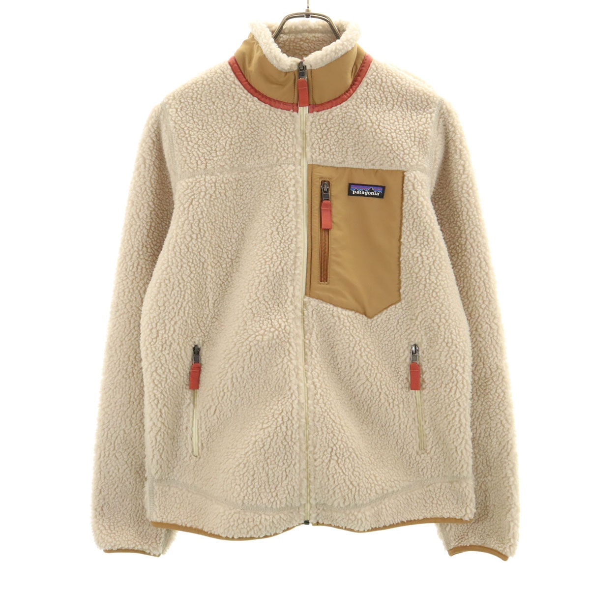 美品 patagonia パタゴニア クラシックレトロ X フリースジャケット M ベージュ アウトドア STY23074FA20