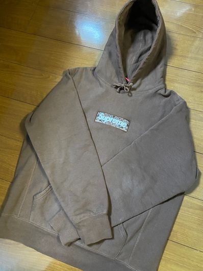 Supreme Bandana Box Logo Hooded Sweatshirt "Brown"
