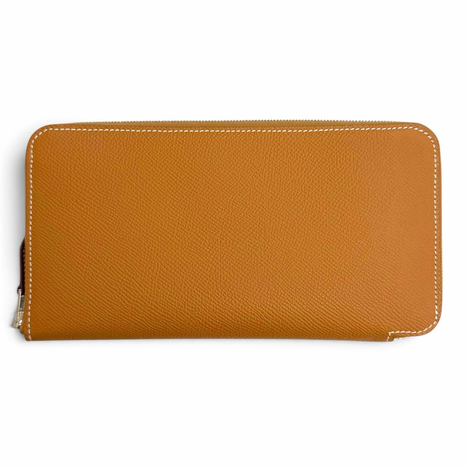 未使用品 エルメス 長財布 アザップ ロング シルクイン ゴールド K刻印