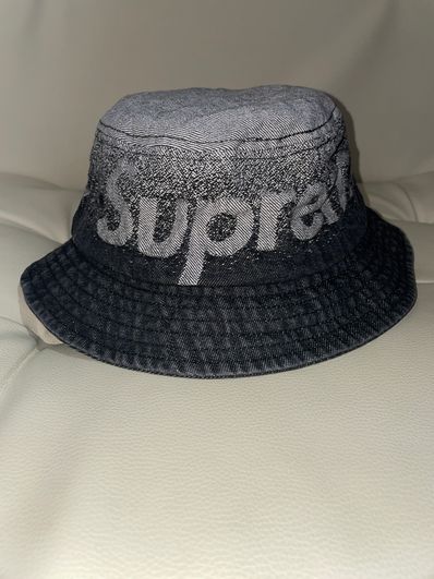 Supreme Fade Jacquard Denim Crusher "Black"