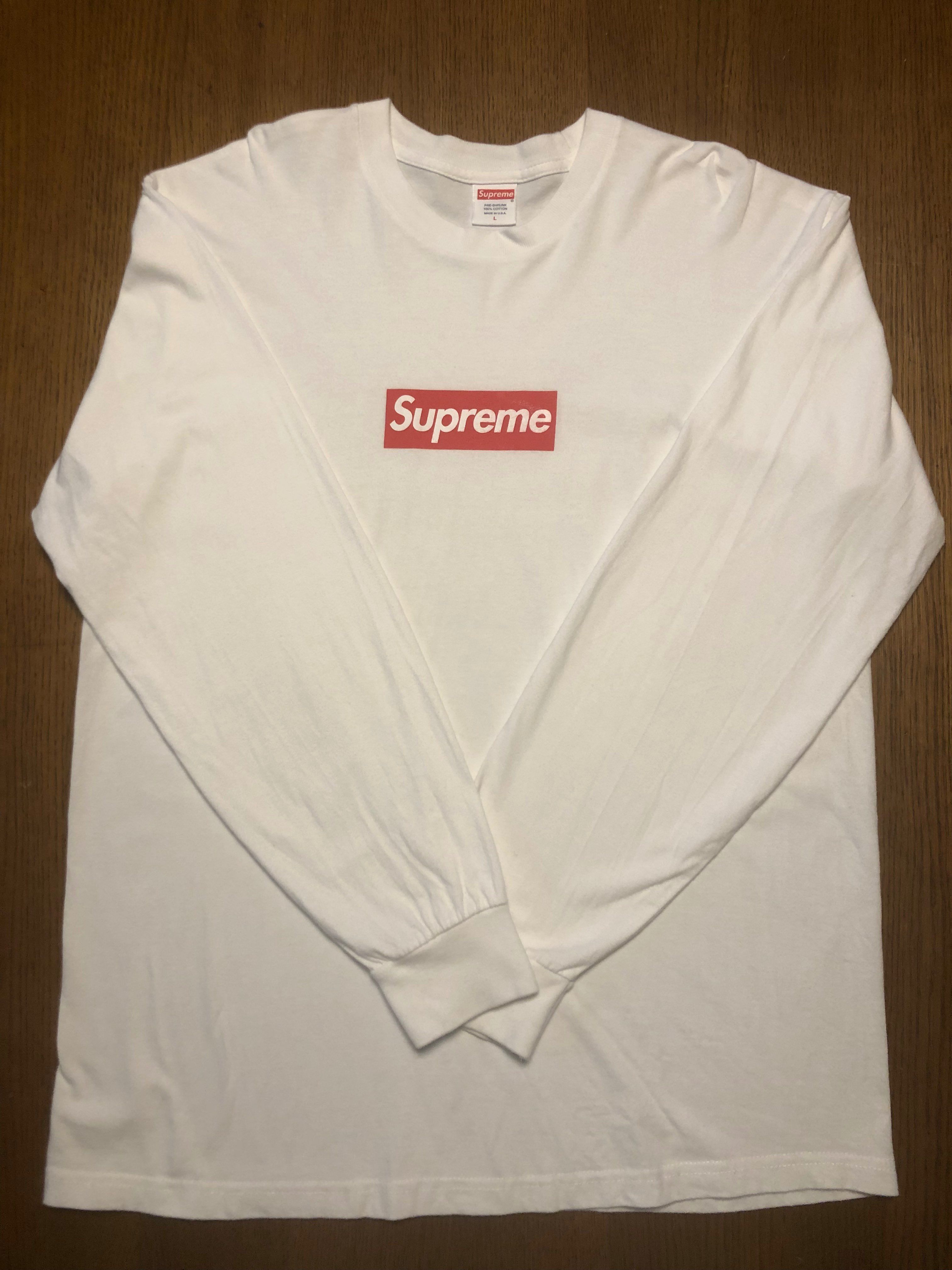 Supreme Box Logo L/S Tee "White"