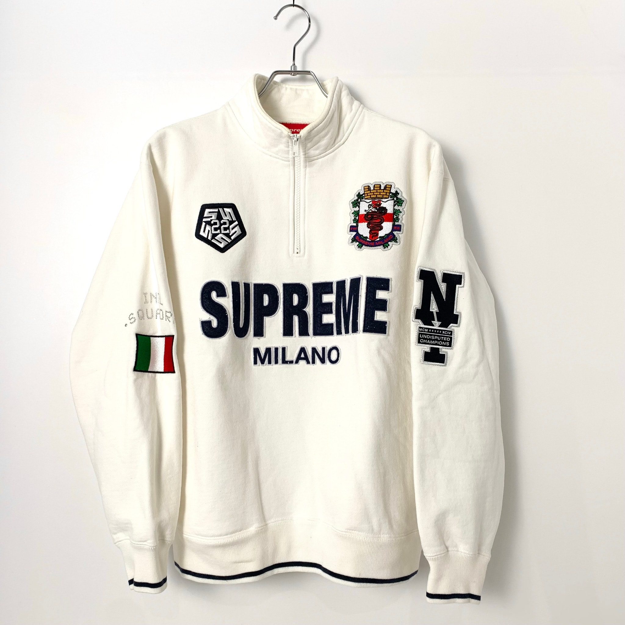 Supreme Milano Half Zip Pullover "White"