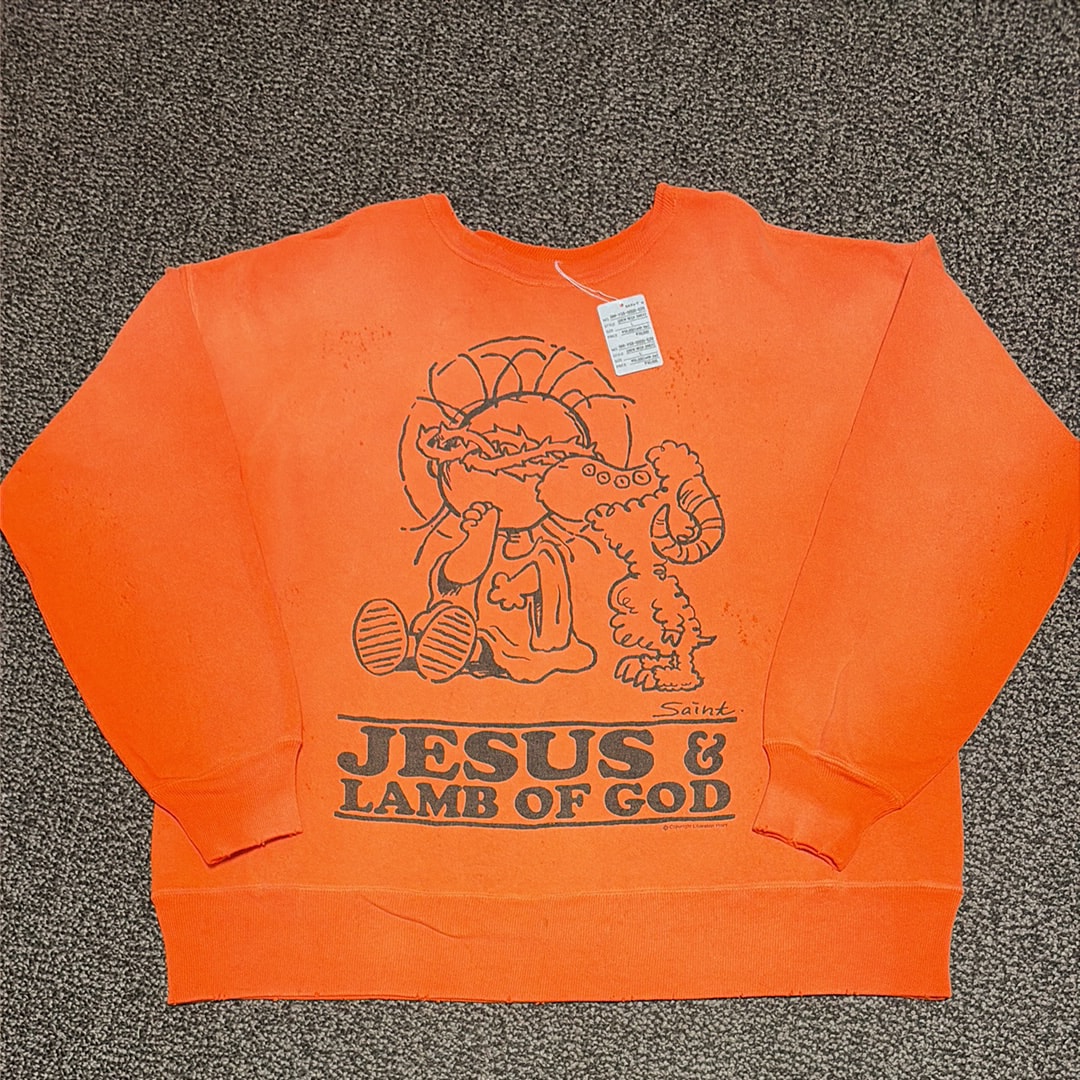 セントマイケル 24SS クルー スウェット_JS&LMB "オレンジ" SM-YS8-0000-028