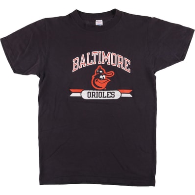 古着 80年代 チャンピオン Champion トリコタグMLB BALTIMORE ORIOLES ボルチモアオリオールズ 3連プリント ロゴTシャツ USA製 メンズL相当 ヴィンテージ/eaa564276