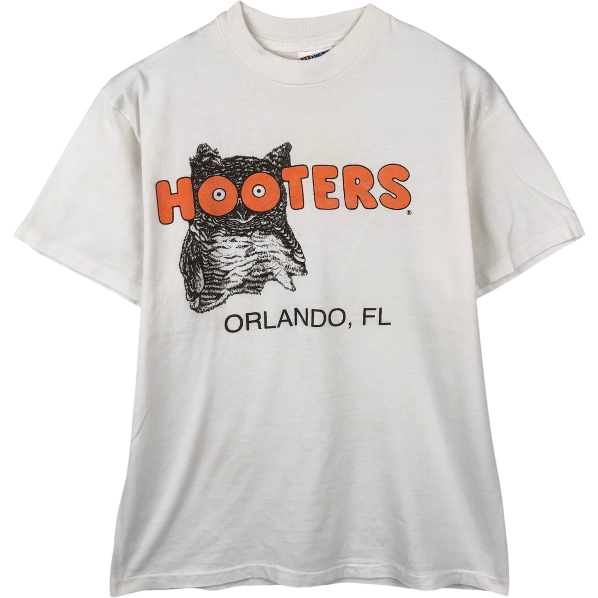 古着 90年代 ヘインズ Hanes HOOTERS フーターズ アドバタイジングTシャツ USA製 メンズM相当 ヴィンテージ/eaa648711