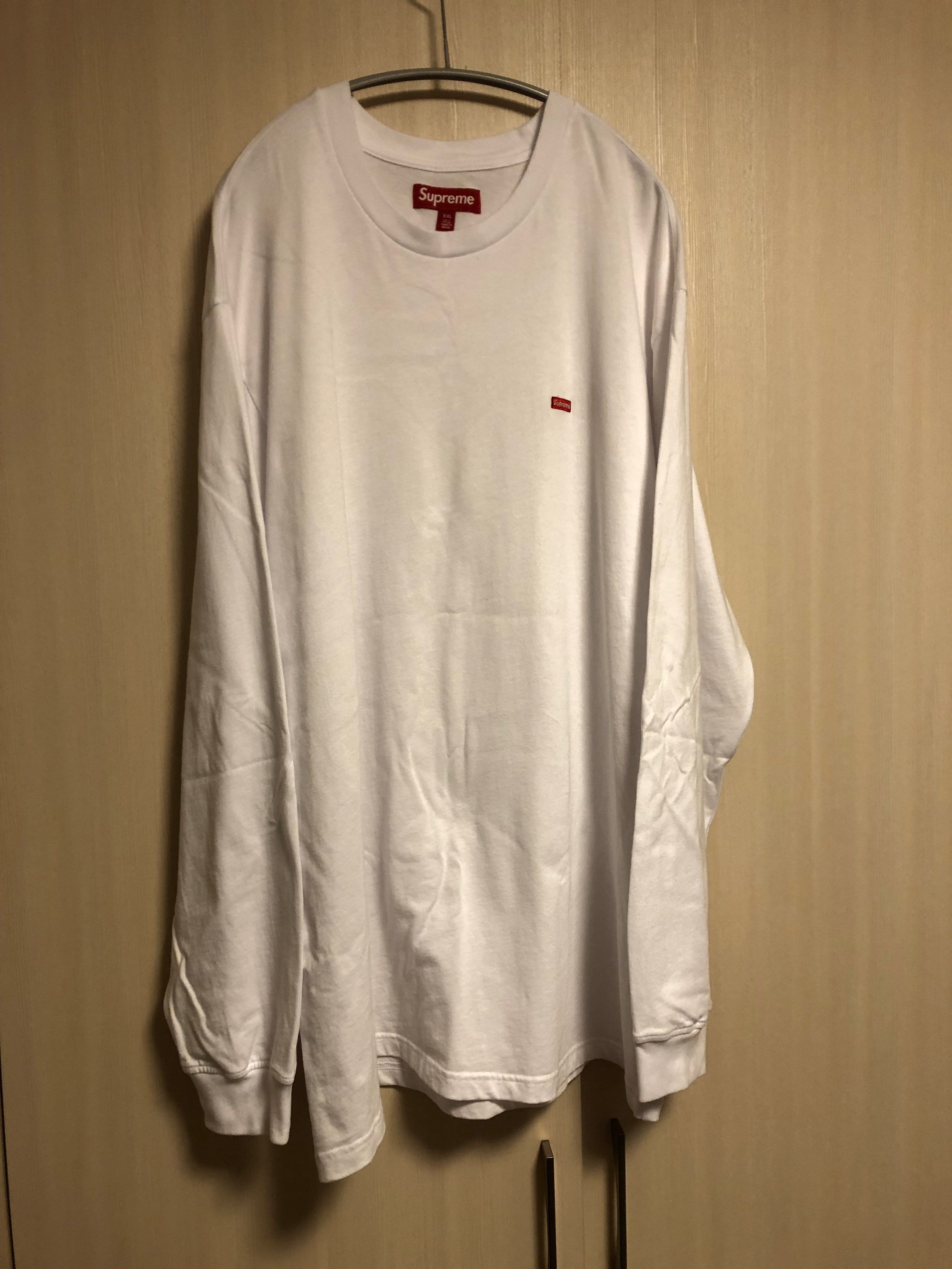 Supreme Small Box L/S Tee "White"(23FW)