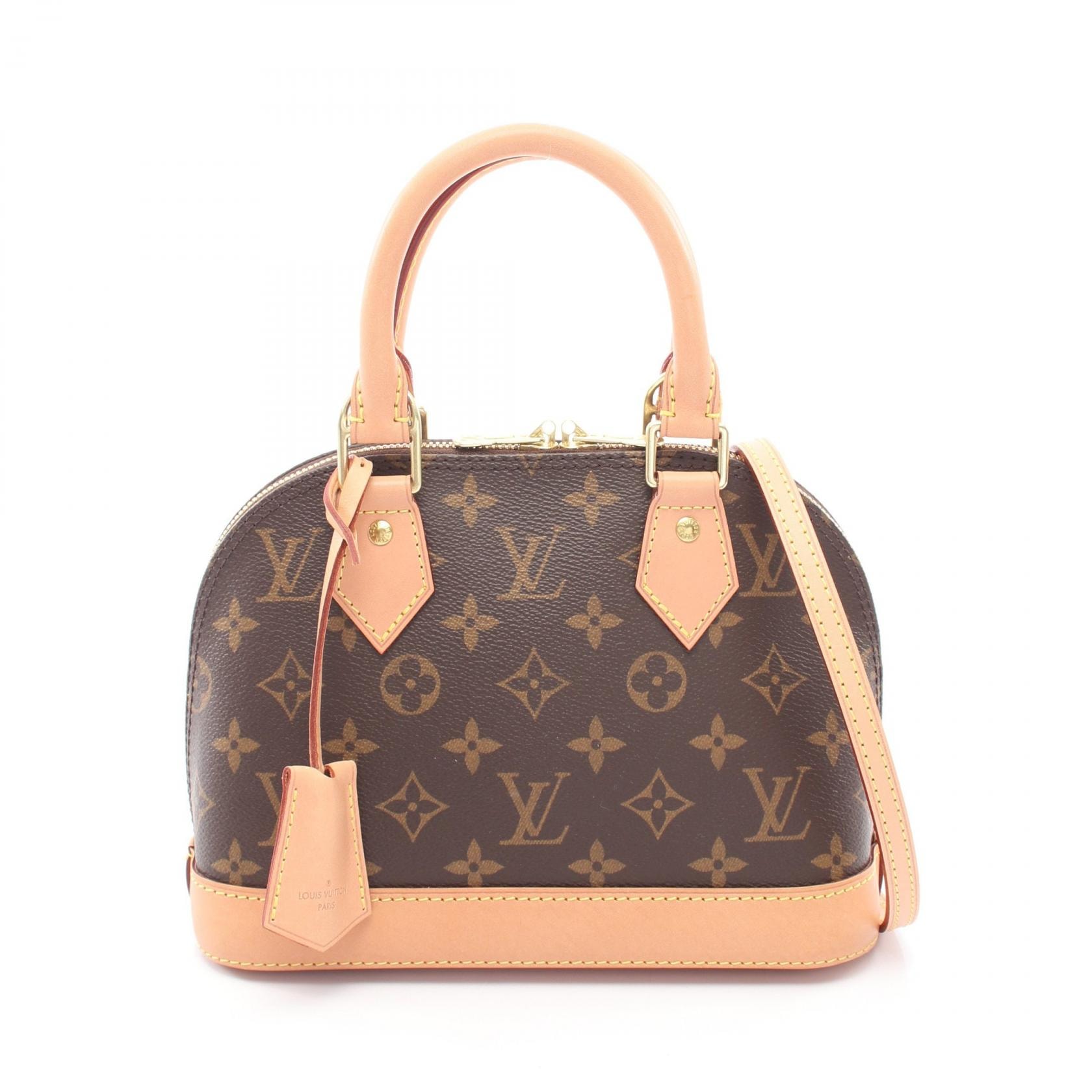 ルイ・ヴィトン LOUIS VUITTON アルマBB 2WAY ハンドバッグ バッグ PVCコーティングキャンバス レザー モノグラム レディース ブラウン系 M53152 【中古】