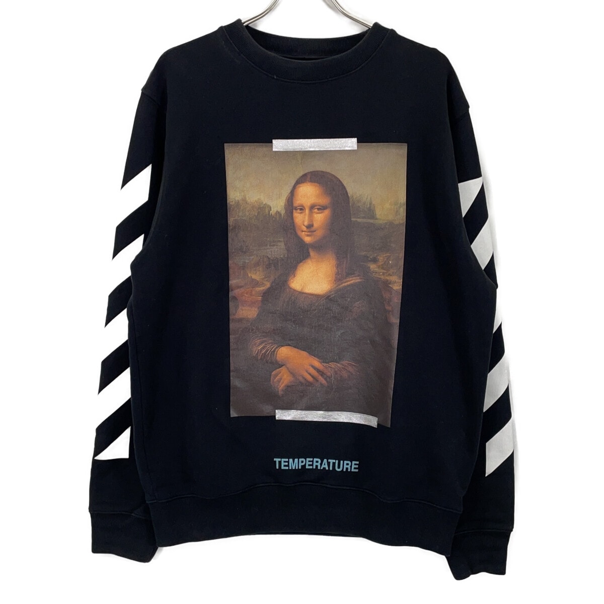 オフホワイト ブラック OMBA003S18003012 18SS モナリザ スウェットシャツ S