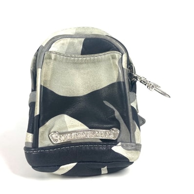 クロムハーツ CHROME HEARTS WRISTHER BACK PACK バックパック カモフラ柄 ポーチ ブレスレット アクセサリー コインケース 財布 ポーチ レザー グレー