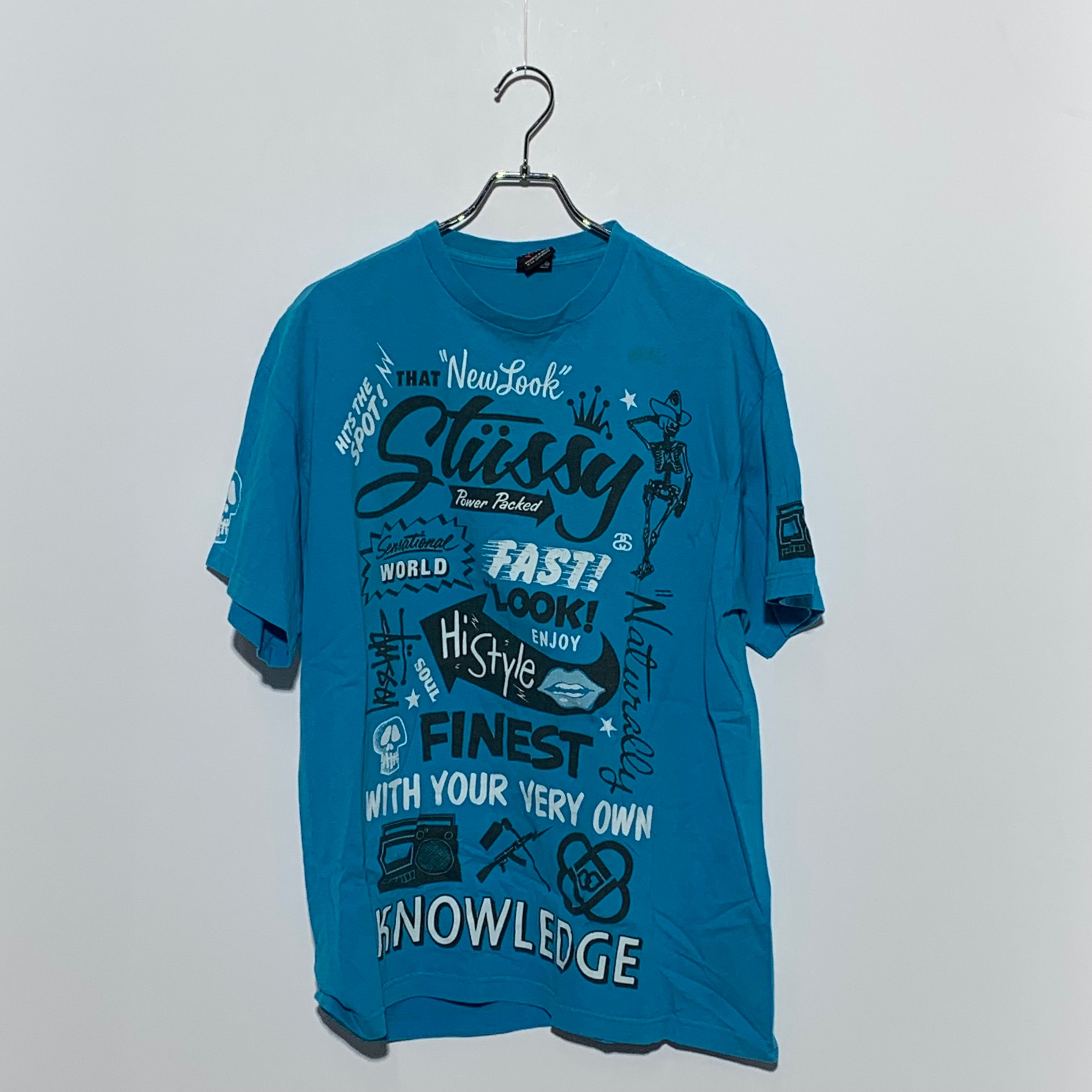 STUSSY NEWLOOK TEE Blue