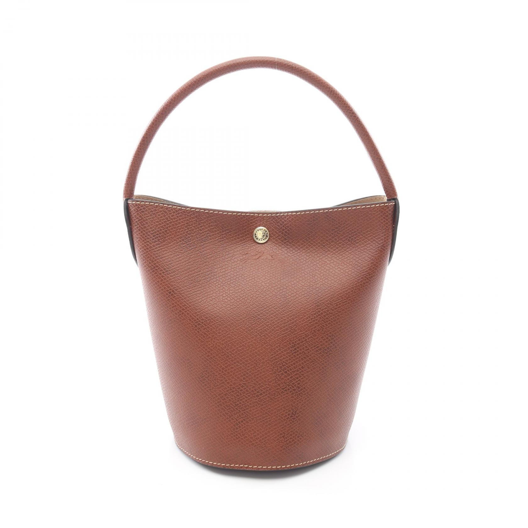 ロンシャン Longchamp EPURE S バケットバッグ ハンドバッグ バッグ レザー レディース ブラウン系 10161HYZ035 【新品】