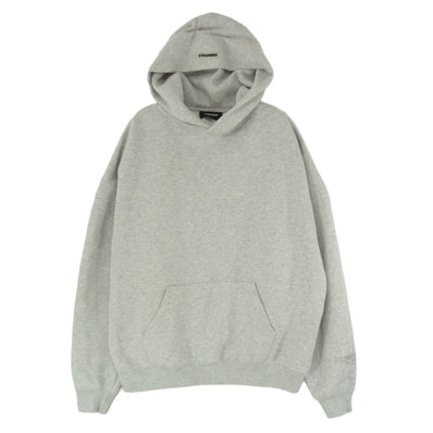 FEAR OF GOD フィアオブゴッド ESSENTIALS エッセンシャルズ バックリフレクティブロゴ フーディー パーカー グレー系 M【中古】