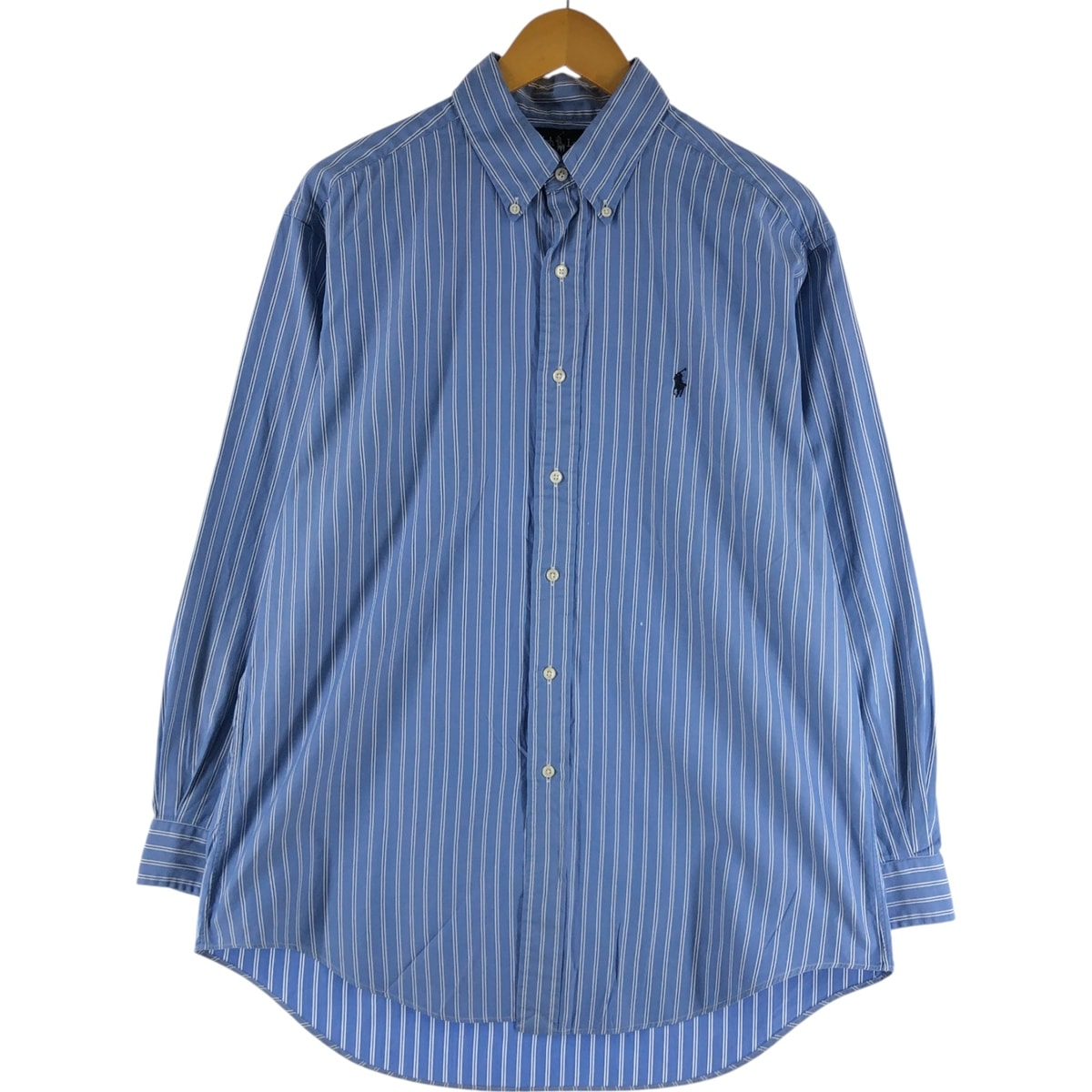 古着 ラルフローレン Ralph Lauren YARMOUTH 長袖 ボタンダウンストライプシャツ メンズL相当/eaa536297