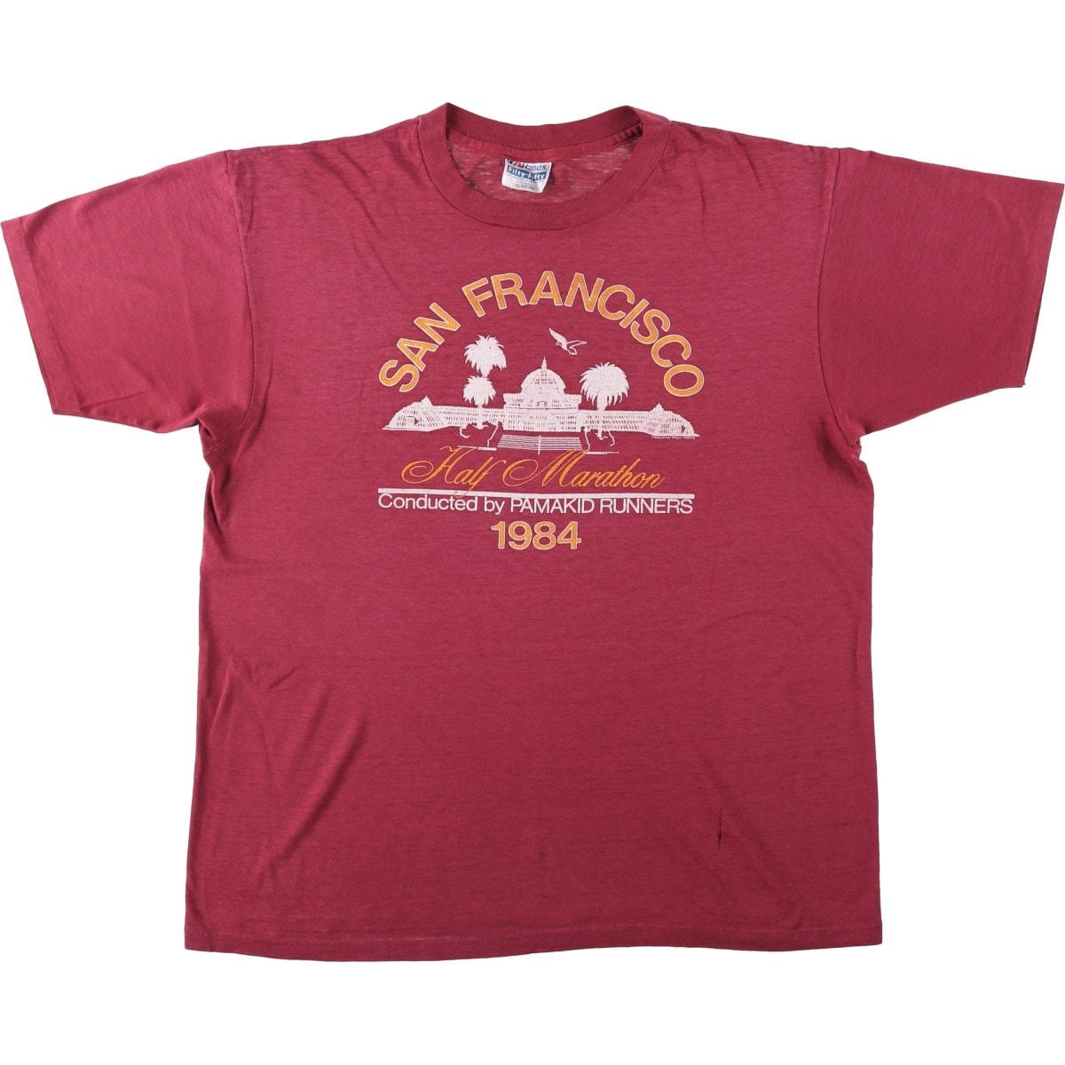 古着 80年代 ヘインズ Hanes Fifty-Fifty 青タグ プリントTシャツ USA製 メンズXL相当 ヴィンテージ/eaa653971