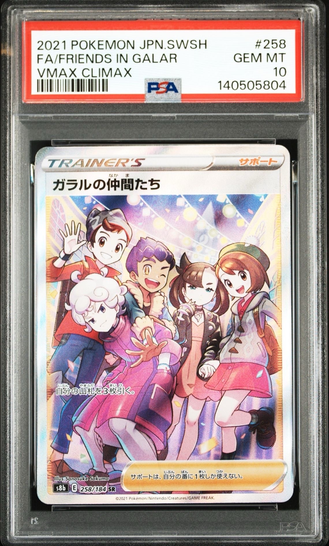 ワレあり　ガラルの仲間たち SR S8b VMAXクライマックス 258/184 ガラルの仲間たち SR[S8b 258/184](ハイクラスパック「VMAX