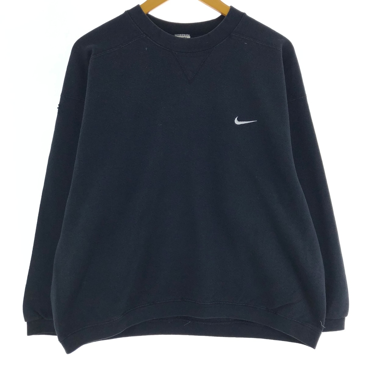 古着 ナイキ NIKE ワンポイントロゴスウェットシャツ トレーナー USA製 メンズS相当/eaa468720