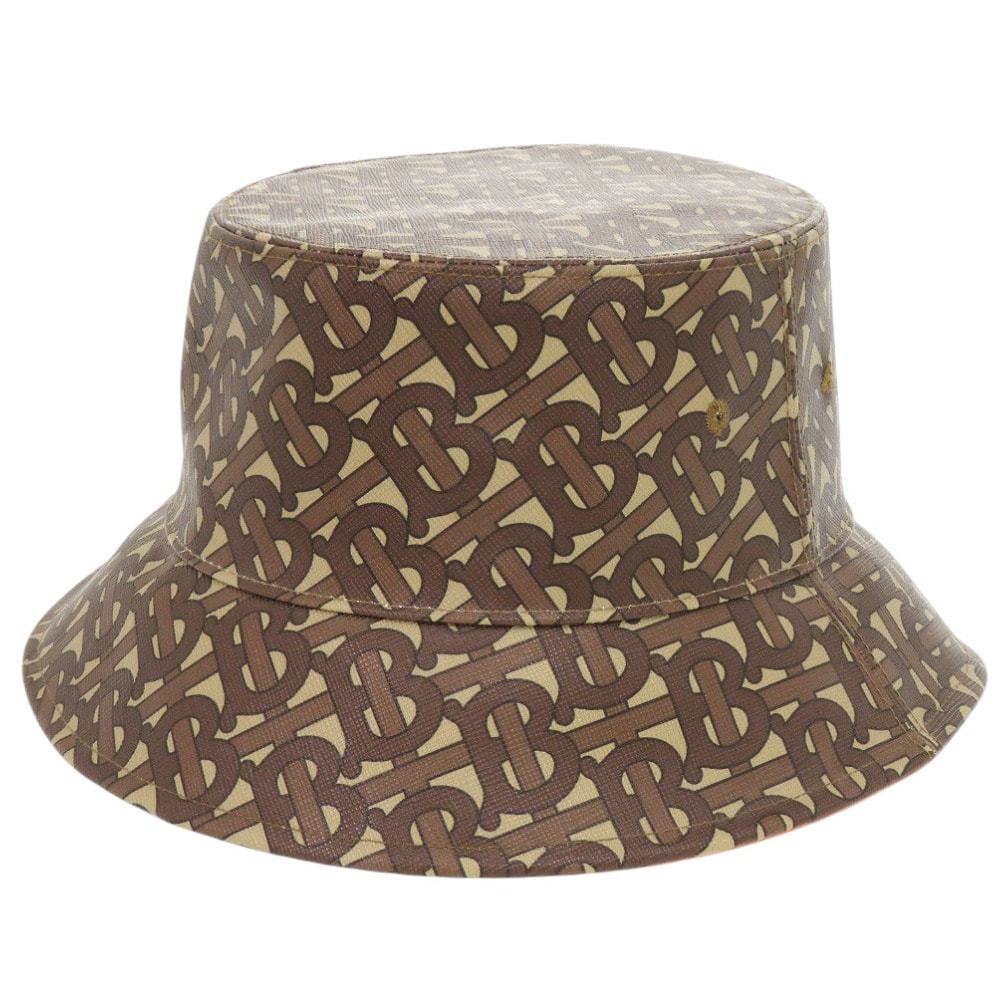 バーバリー    TBモノグラム バケットハット コットン PVC