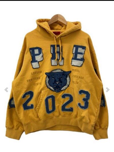 Supreme Washed Panther Hooded Sweatshirt "Dusty Gold"