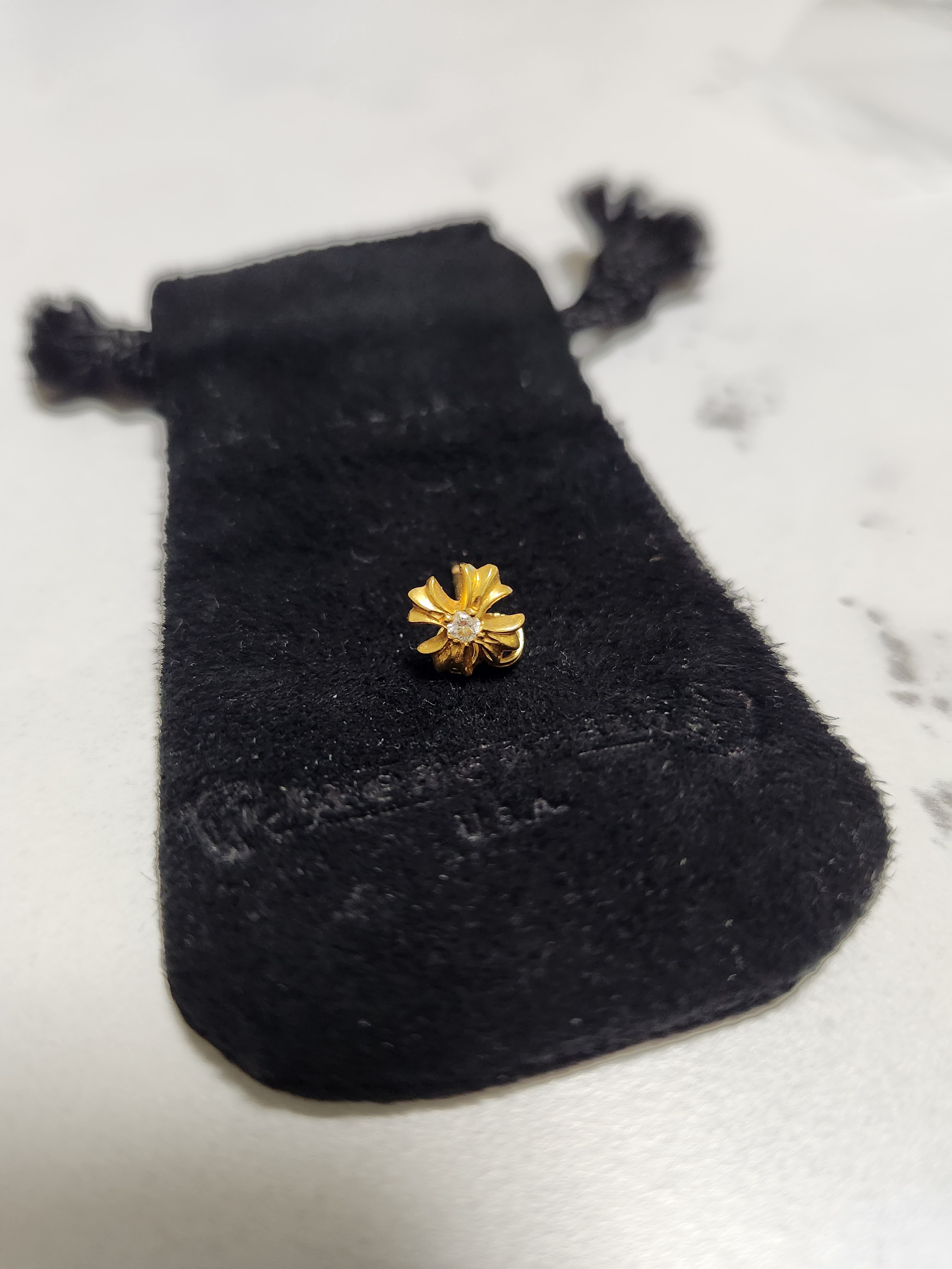 Chrome Hearts 22K No.2 CH Plus Diamond "Gold"