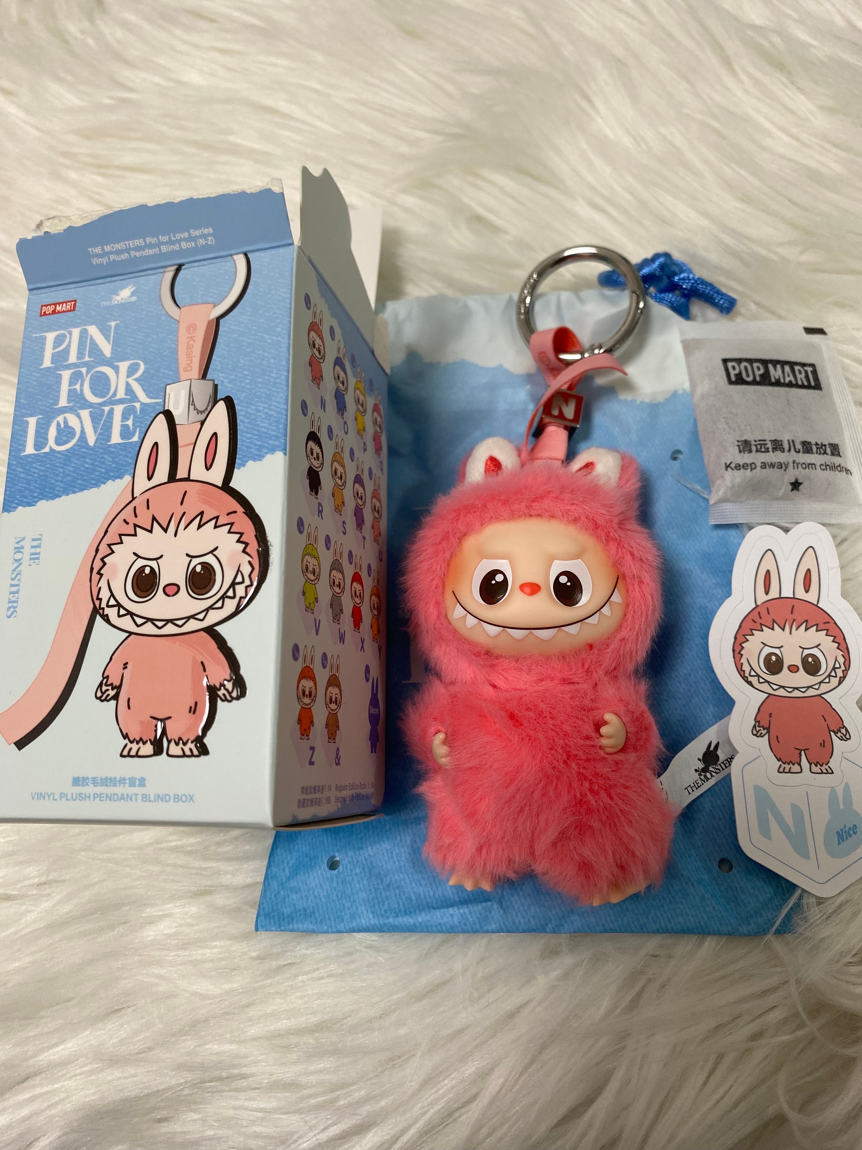 POP MART THE MONSTERS (LABUBU) Pin for Love Series-Vinyl Plush Pendant (N-Z) N