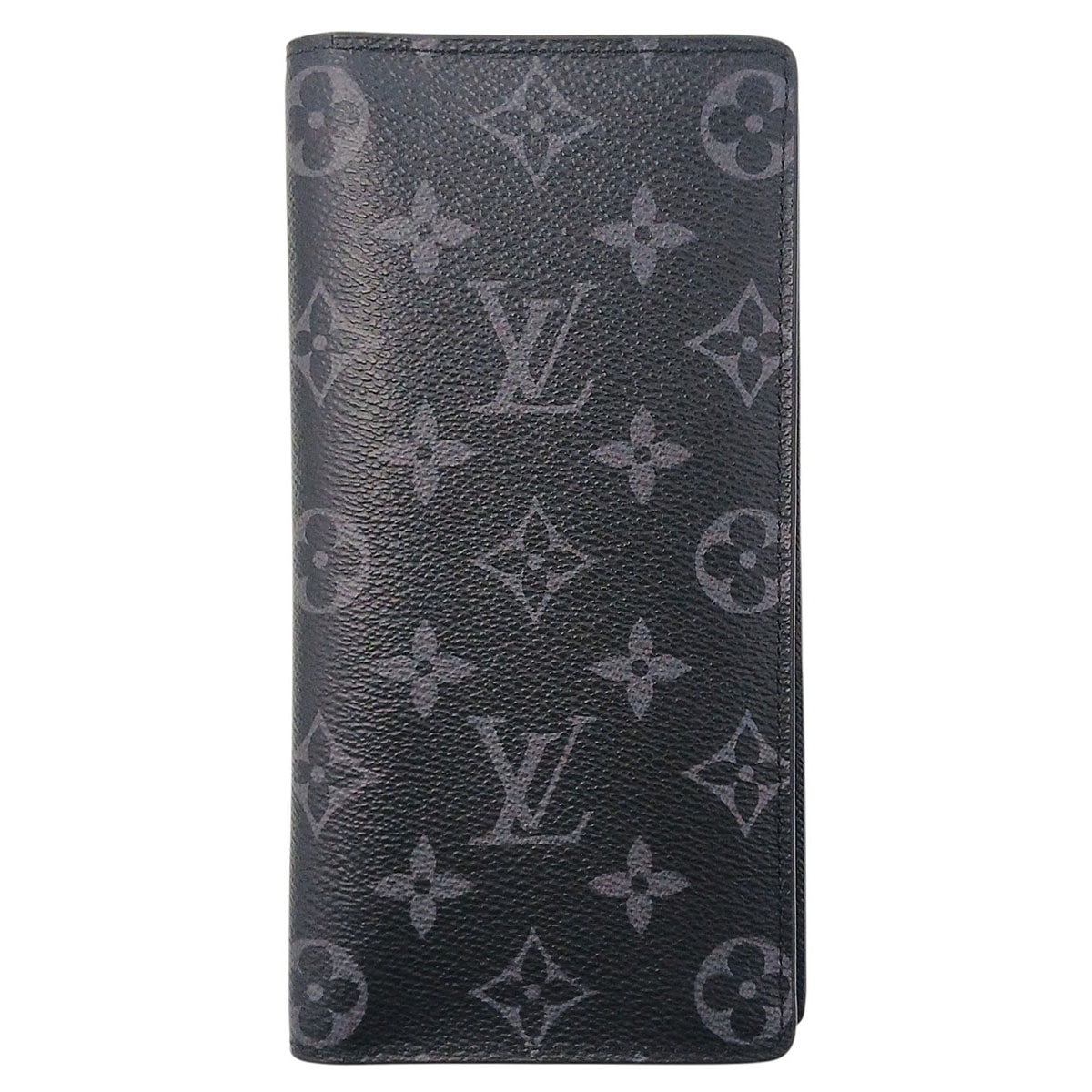 LOUIS VUITTON ルイ・ヴィトン ポルトフォイユ ブラザ 長財布 M61697 モノグラムエクリプス ブラック  メンズ【中古】