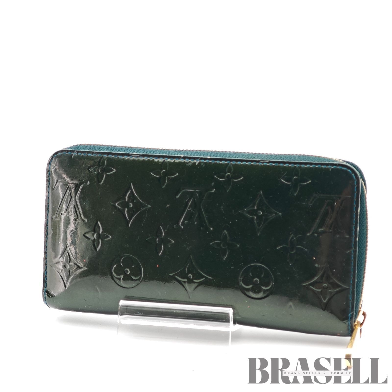LOUIS VUITTON ルイ・ヴィトン ポルトフォイユ・サラ Monogram Vernis M93667 長財布 Patent Leather モスグリーン ユニセックス