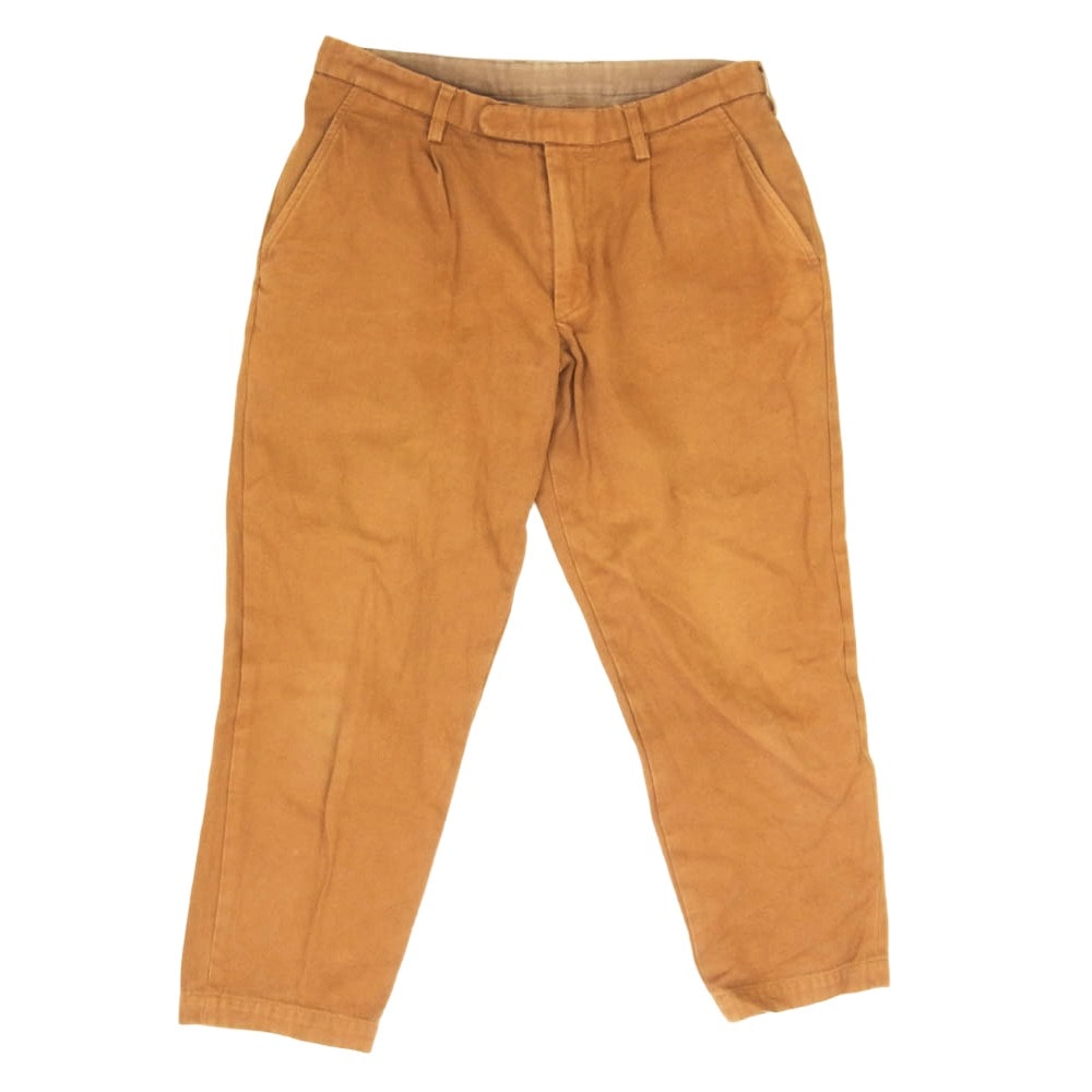 kolor カラー 14AW 14WCM-P16113 オックスクロップド コットン パンツ ブラウン系 3【中古】