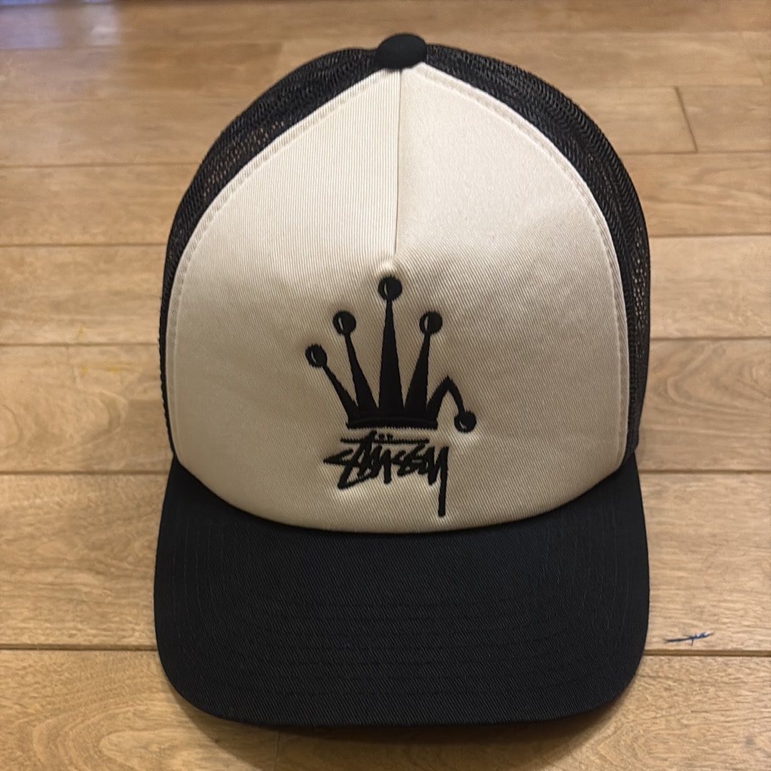 Stussy Crown Stock Trucker Cap "Black"