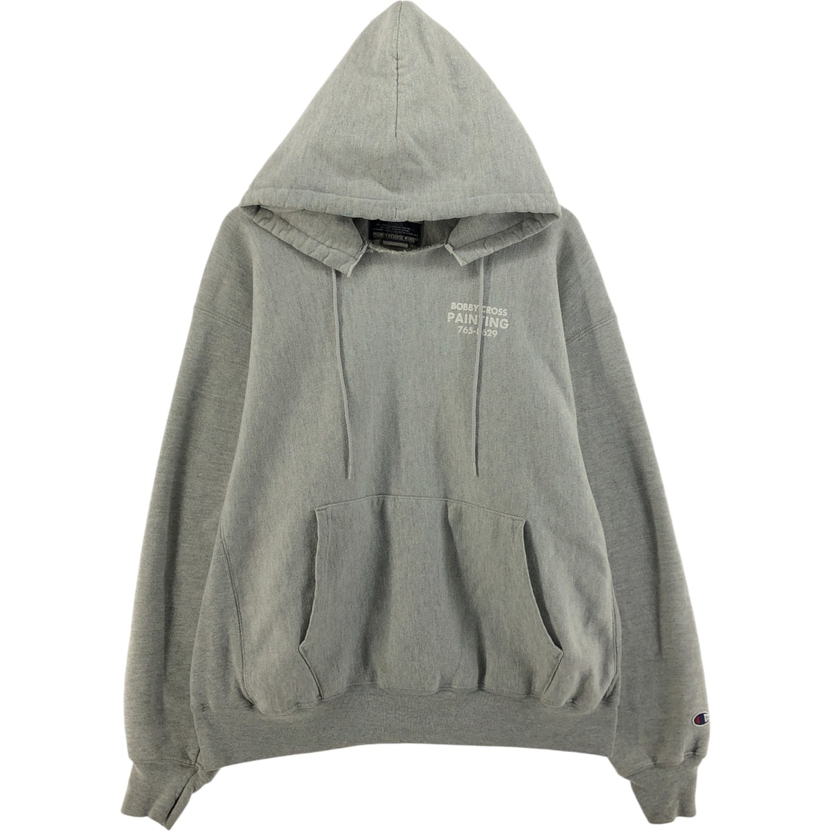 古着 チャンピオン Champion PREMIUM REVERSE WEAVE プレミアムリバースウィーブ バックプリントアドバタイジング スウェットプルオーバーパーカー メンズXL相当/eaa531525