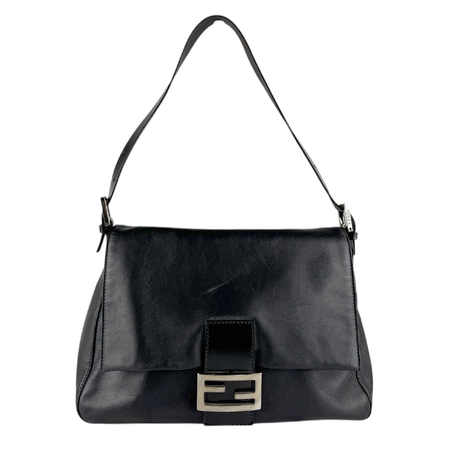 フェンディ FENDI ショルダーバッグ レザー ブラック レディース【中古】 z8290