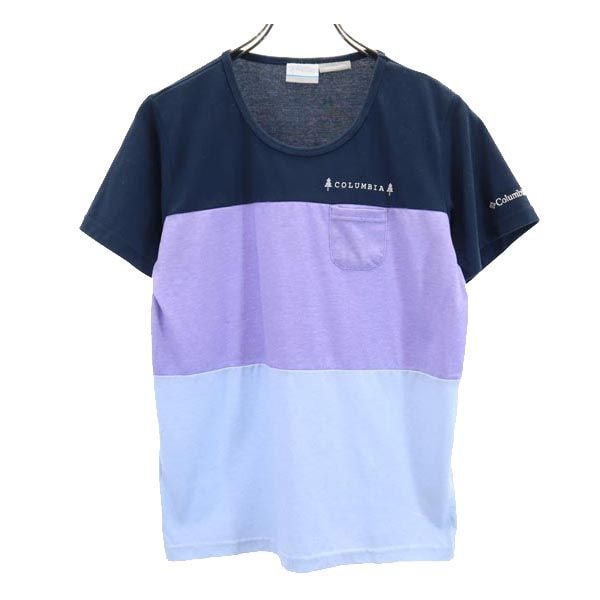 Columbia コロンビア アウトドア 半袖 Tシャツ L ブルー系 ポケT