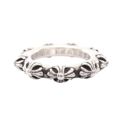 クロムハーツ CHROME HEARTS クロスバンド リング・指輪 ジュエリー シルバー925 メンズ シルバー系 【中古】