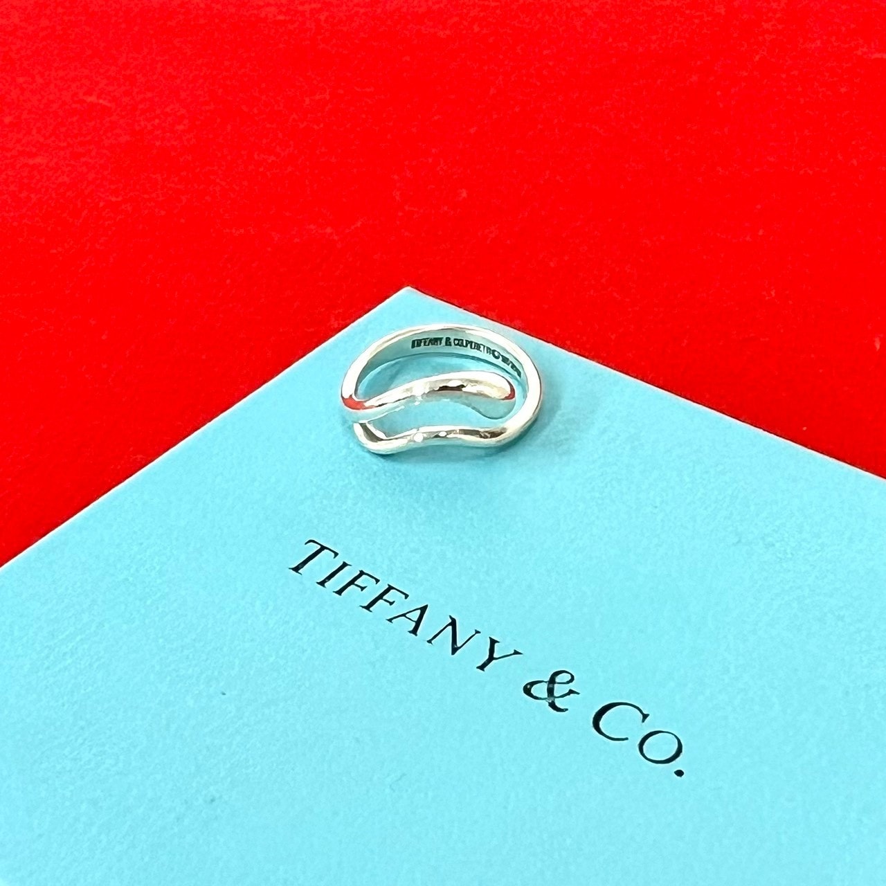 TIFFANY&Co. ティファニー ティアドロップ リング シルバー925 リング・指輪 7号 シルバー
 01806