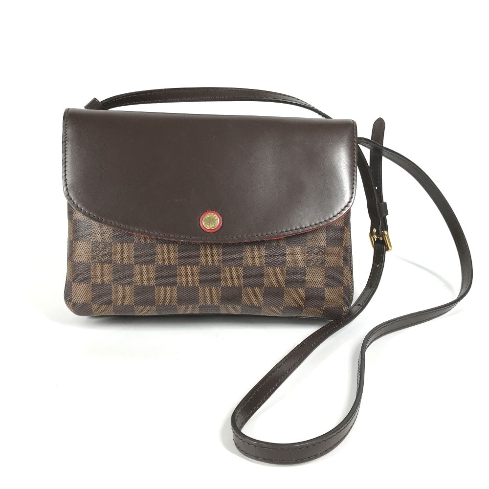 ルイヴィトン LOUIS VUITTON トワイス N48259 ダミエ カバン 斜め掛け ポシェット ショルダーバッグ ダミエキャンバス エベヌ ブラウン