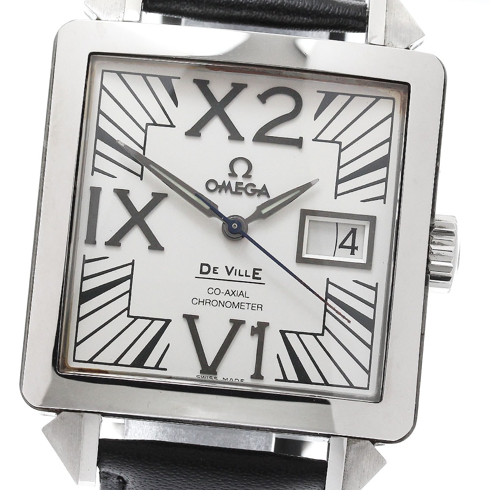 オメガ デビル X2 コーアクシャル ビッグデイト メンズ 【中古】