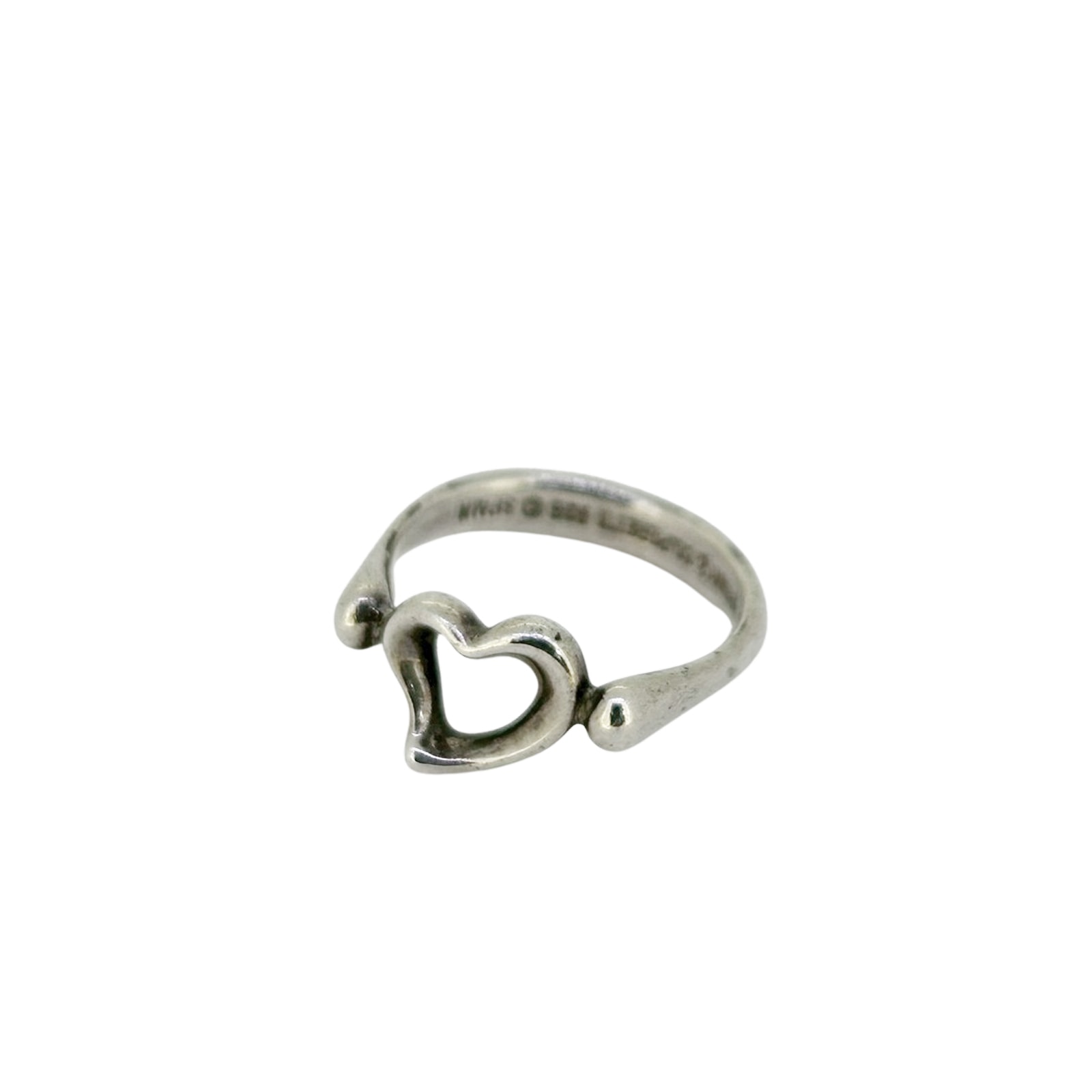 Tiffany & Co Elsa Peretti Open Heart Ring "Silver"